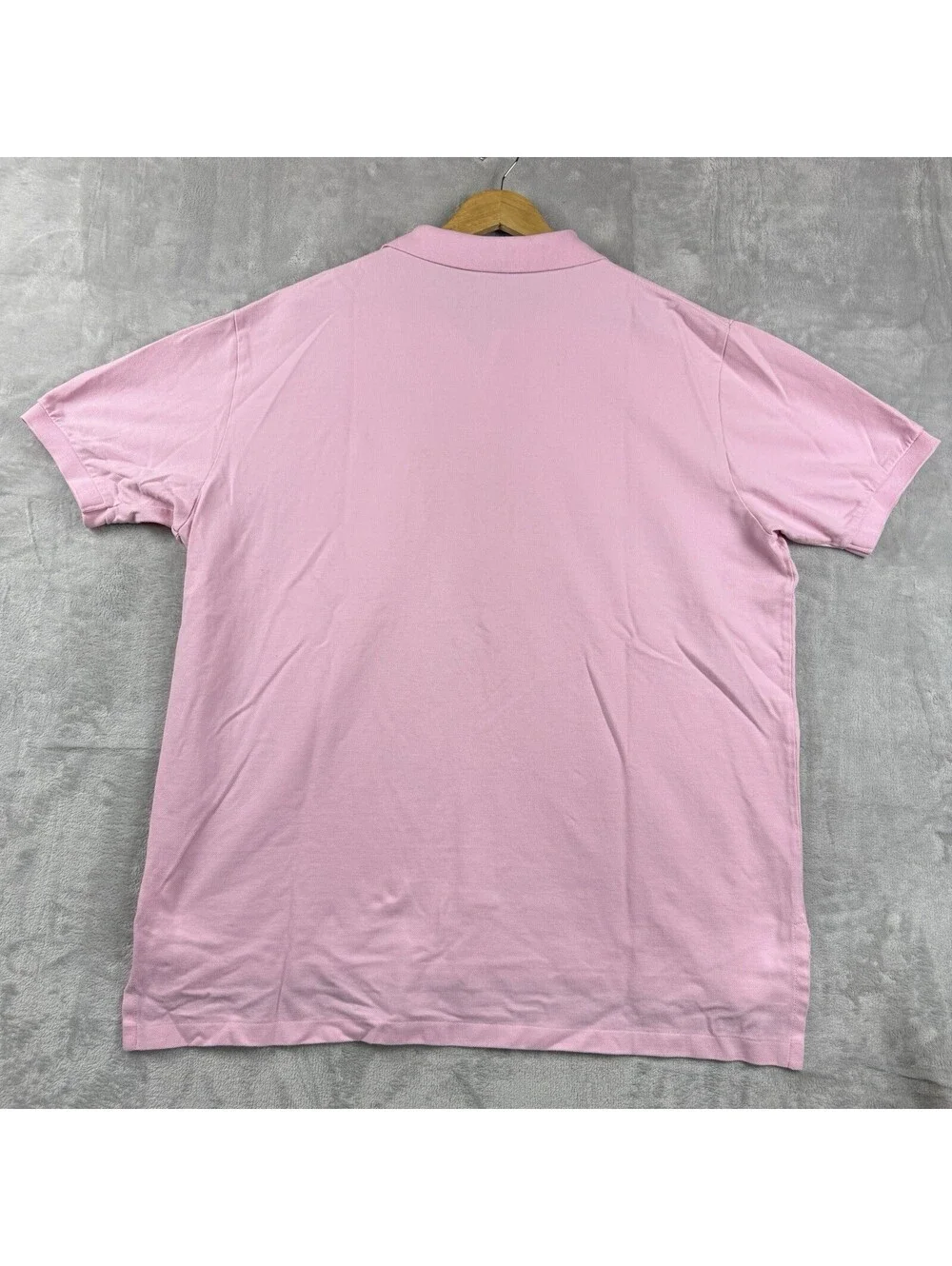 Polo Ralph Lauren Pink Short Sleeve Polo Shirt Blue Pony Men’s XXL Cotton Pique
